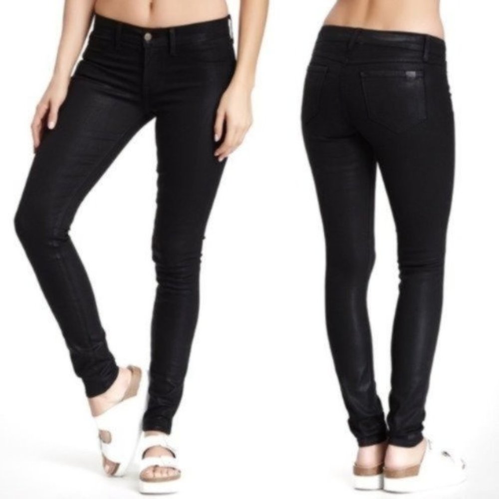 Wildfox Perception Black Skinny Jeans Mid Rise Stretch Denim Size 26
